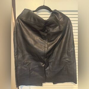 Express Black Leather Skirt Size 16